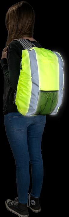 Produktbild SafetyMaker Reflektierende Rucksackhülle gelb 30L