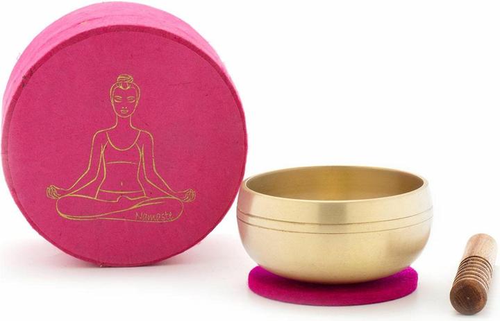 Klangschalen-Center Klangschalen-Set in Box pink YOGA (Klangschale)