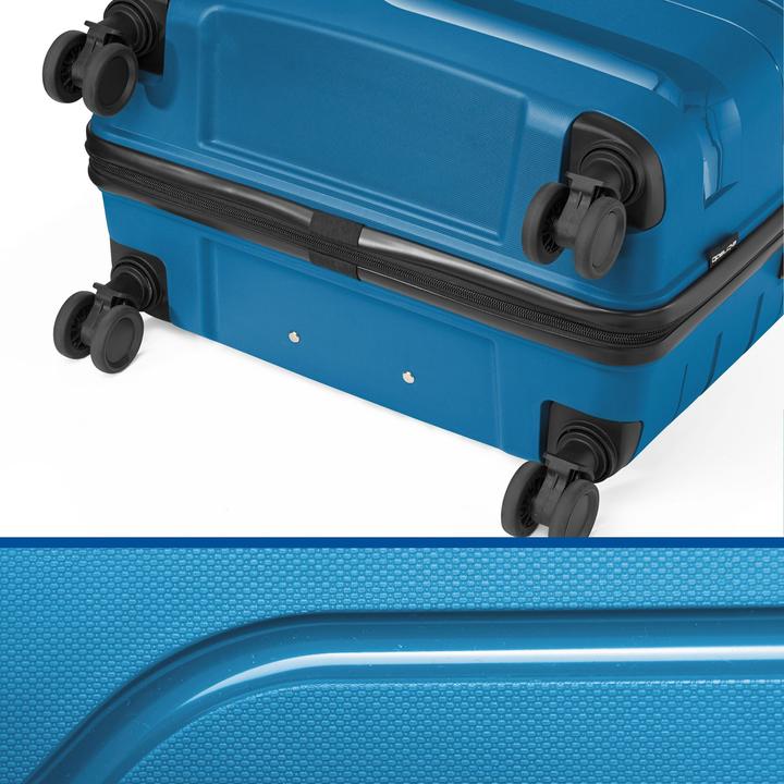 Image du produit e-Trado Valise de voyage Set de 3 valises en PP avec 4 roulettes (M (50 - 90l), L (90 - 115l), XL (à partir de 115l))