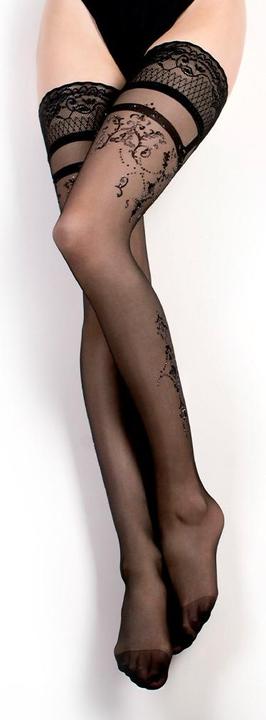 Immagine prodotto Ballerina's Secret Calze autoreggenti fantasia (S/M) (18 DEN, S/M)