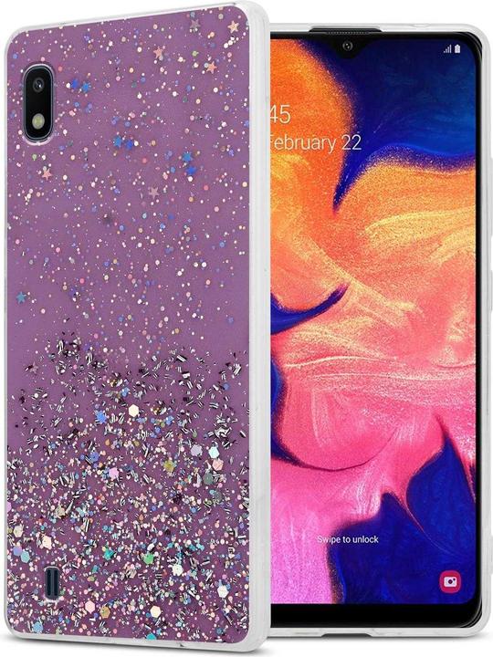 Purple with glitter