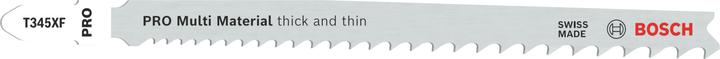 Nutritional values and ingredients Bosch Professional Zubehör PRO Multi Material thick and thin T345XF Stichsägeblatt, 132 mm, 5-tlg.