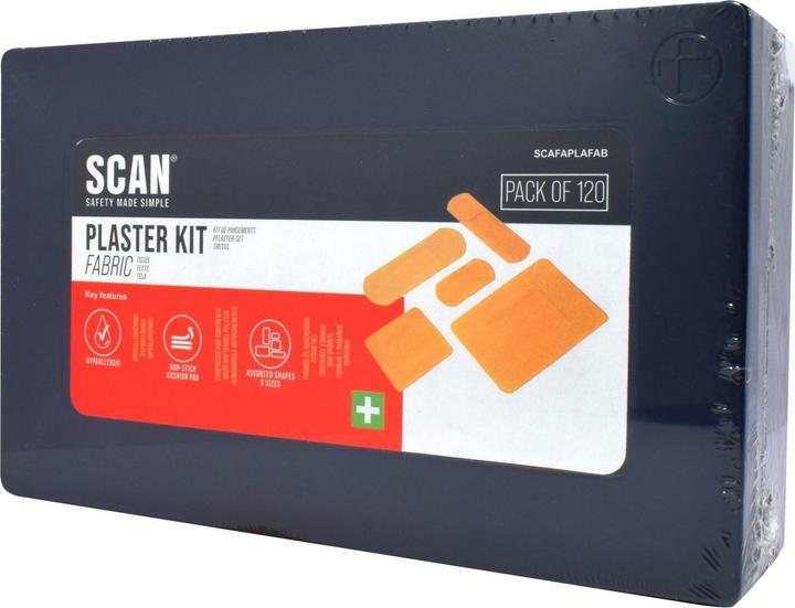 Scan Assortierte hypoallergene Stoffpflaster 120 (120 x)
