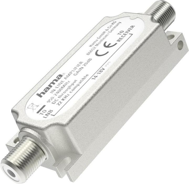 Actual product image Hama SAT inline amplifier, 20 dB (20 dB)