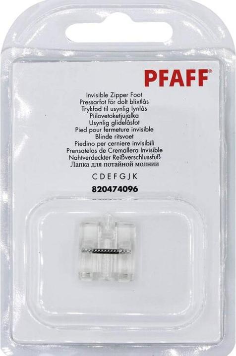 Produktbild Pfaff Nahtverdeckter Reissverschluss für Gruppe C D E F G J K L