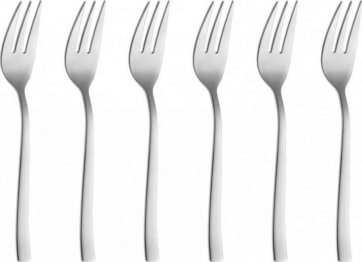 Gerlach 6 Onda cake fork set (6 Piece, Knife)