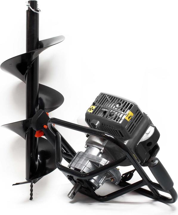 Actual product image Wiltec Petrol Ground Drill Set 1.4kW 1.9HP including Earth Auger Drill Bit 250mm