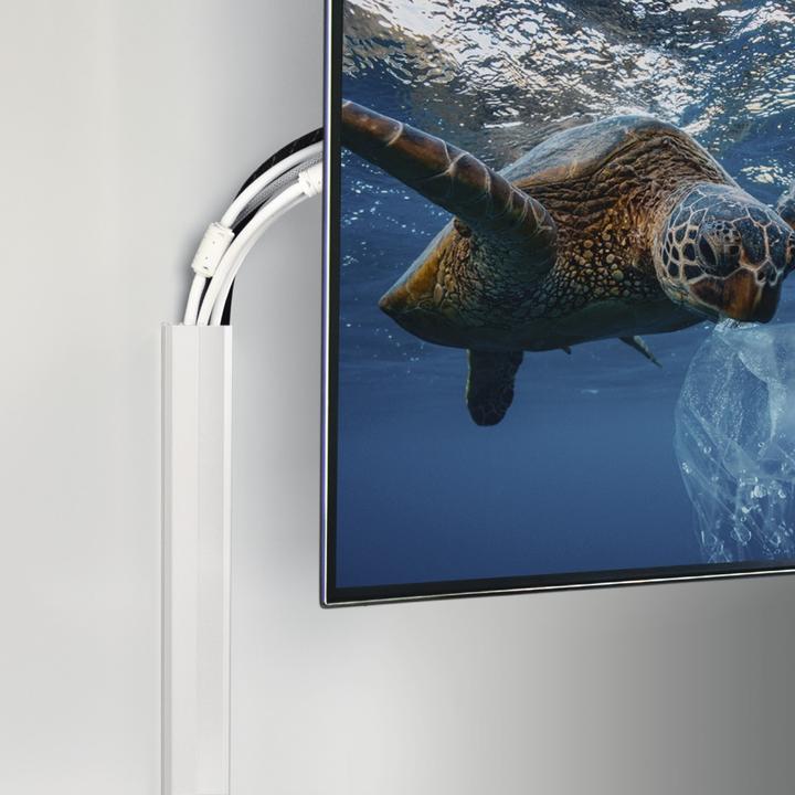 Actual product image Hama Aluminium cable duct, angular, 110 x 5 x 2.6 cm, white (Duct, 110 cm)