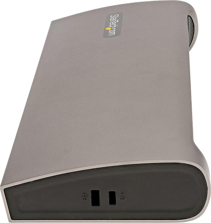Produktbild StarTech com TB4CDOCKUE, Cablato, Thunderbolt 4, 96 W, 10,100,1000 Mbit/s, Nero, Grigio, MMC, MicroS (Thunderbolt, 3 Ports)