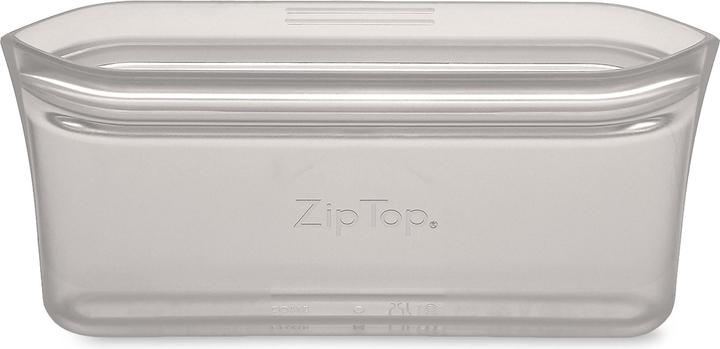 Produktbild Zip Top Reusable 100% Silicone Reusable Food Storage Bag and Container, Made in The USA - Snack Bag - Gray