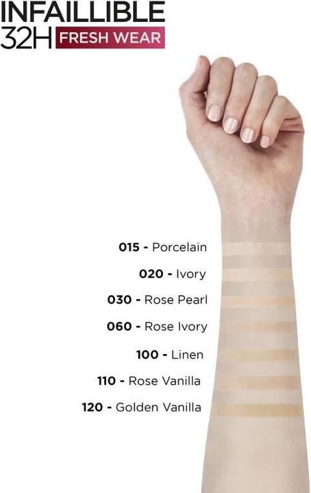 Immagine prodotto L'Oréal Paris Infaillible 32H Fresh Wear (160 Rosa Lino)