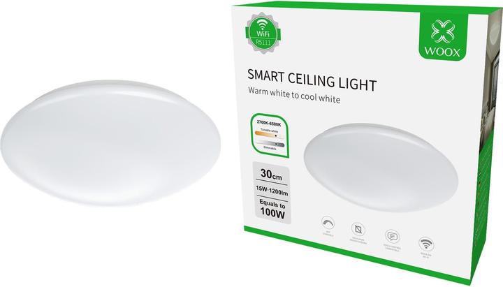 Actual product image Woox Smart Ceiling Lighting, Amazon Alexa & Google Home (1200 lm)