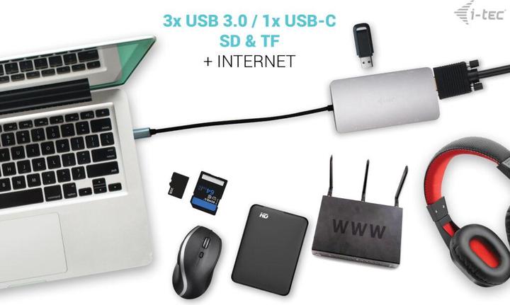 Actual product image i-tec Nano Dock (USB-C, 3 Ports)