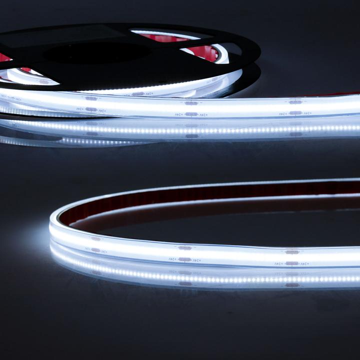 Actual product image Isoled LED HT927/965 COB CCT 2-pin flexible tape for up to 90°C environment, 24V DC, 8+8W, IP68, 5m roll (500 cm)