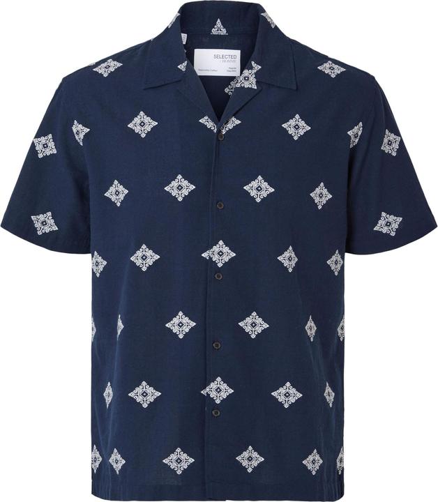 Produktbild Selected Homme Print Baumwoll Kurzarmhemd (M)