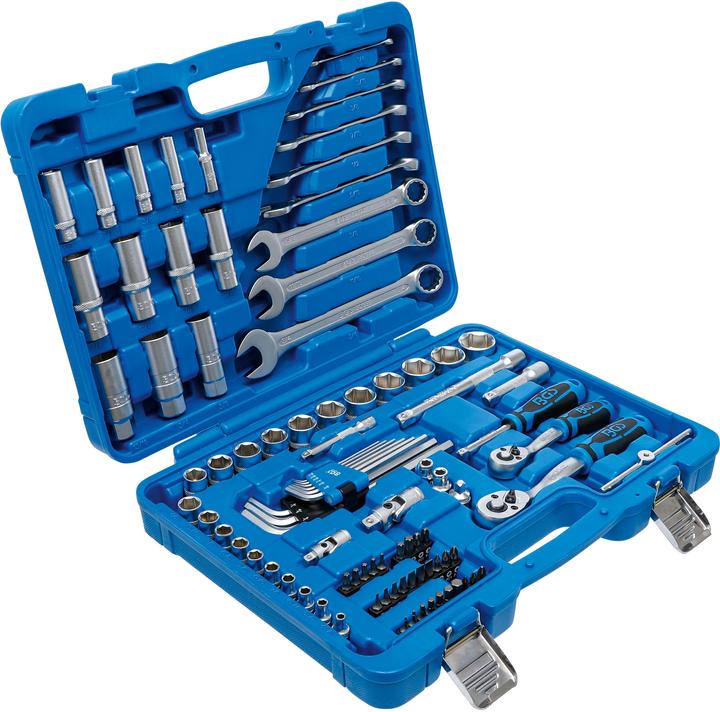 Produktbild BGS Steckschlüssel-Satz Sechskant Antrieb 6,3 mm (1/4") / 10 mm (3/8") Zollgrössen 92-tlg.