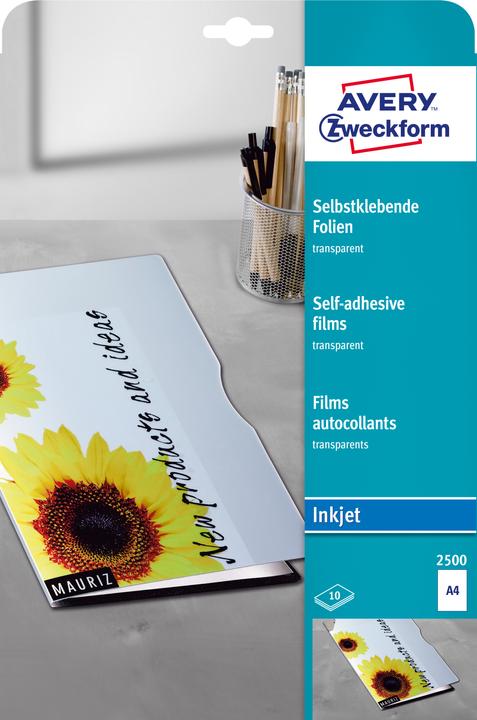 Produktbild Avery Folien (10 x, A4)