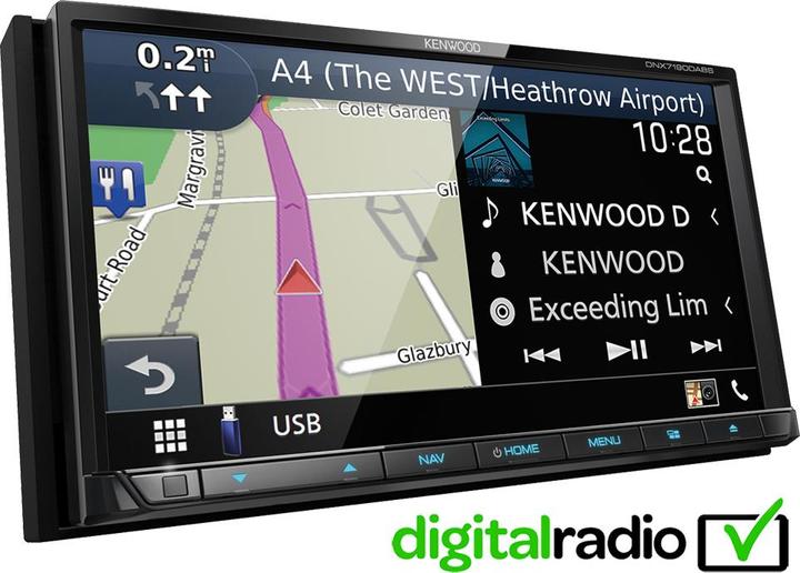 Actual product image Kenwood DNX-7190DABS (Apple Carplay, Android car)