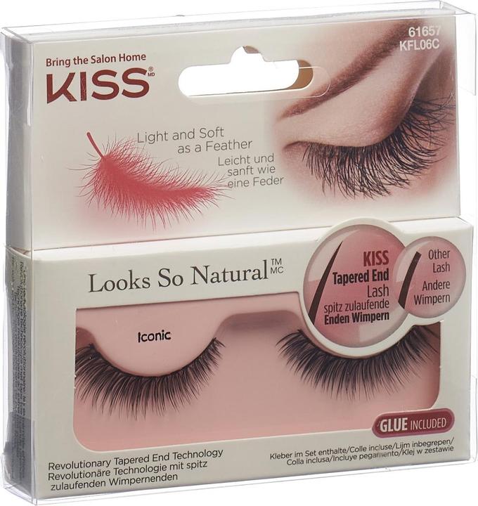 Immagine prodotto KISS Look So Natural Lashes - Iconic (Ciglia artificiali)