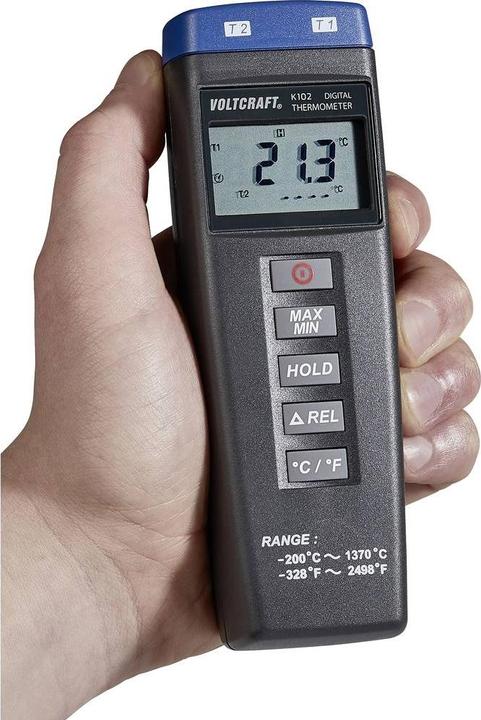 Produktbild Voltcraft Digital-Thermometer + Oberflächenfühler