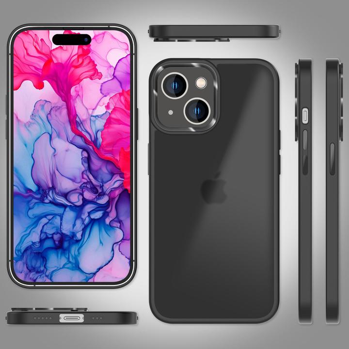 Actual product image Nalia Hybrid Sleeve Matt Transparent Frosted (Apple iPhone 15 Plus)