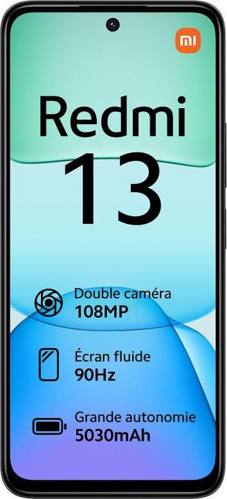 Produktbild Xiaomi Redmi 13 (256 GB, Midnight Black, 6.79", Hybrid Dual SIM, 108 Mpx, 4G)