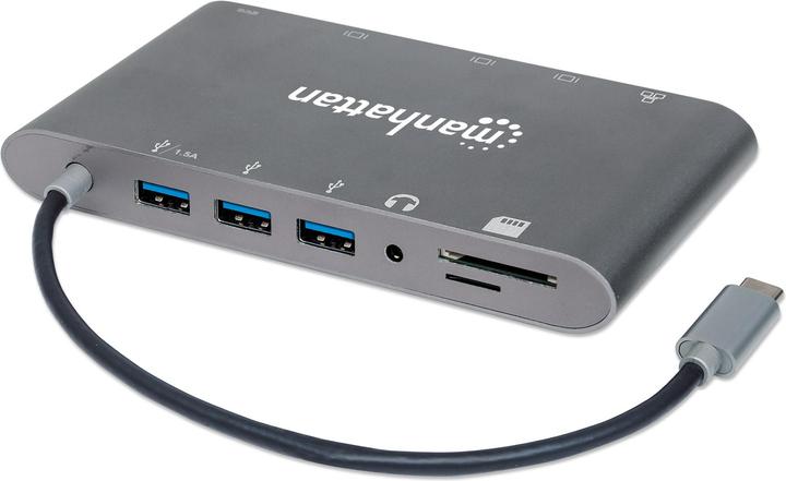 Manhattan SuperSpeed USB-C to 7-in-1 Docking Station (Docking Port, 1 Ports)