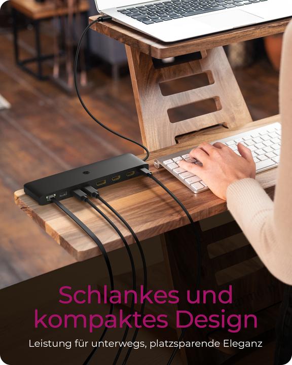 Actual product image Icy Box IB-DK2116-C (USB-C, 8 Ports)