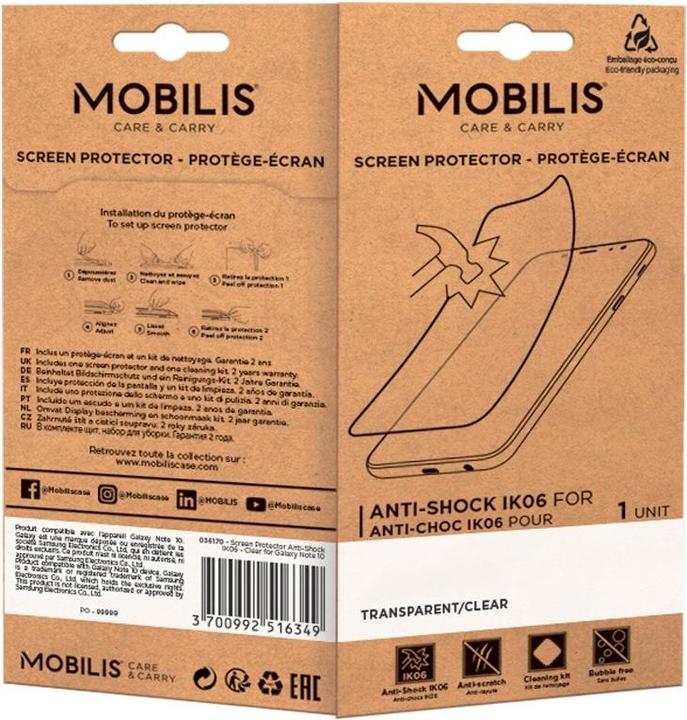 Actual product image Mobilis 36231 Clear screen protector film (1 Piece, Samsung Galaxy Xcover 5)