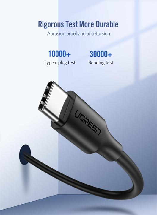 Actual product image Ugreen USB-C Power Delivery QC 3.0 20V 3A 60W (2 m, USB 2.0, 20 W)