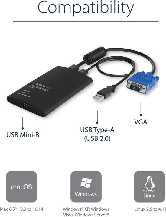 Actual product image StarTech Kvm USB Crash Cart W File Xfer