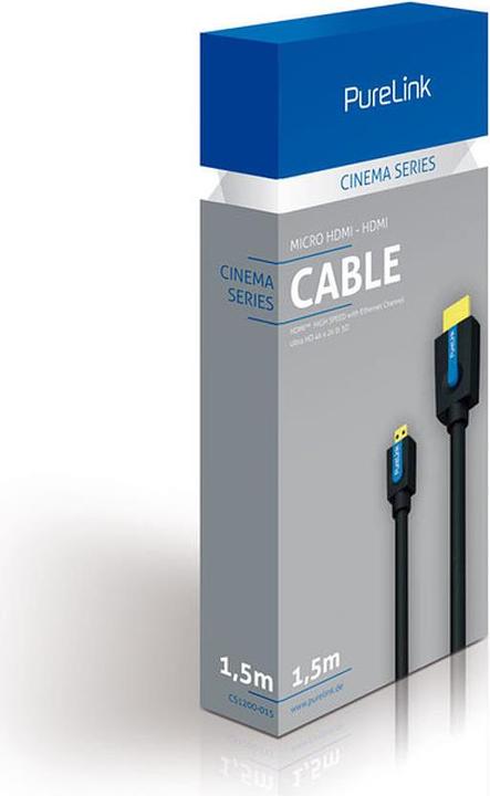 Immagine prodotto Purelink micro HDMI (Typ D) — HDMI (Typ A) (3 m, HDMI)