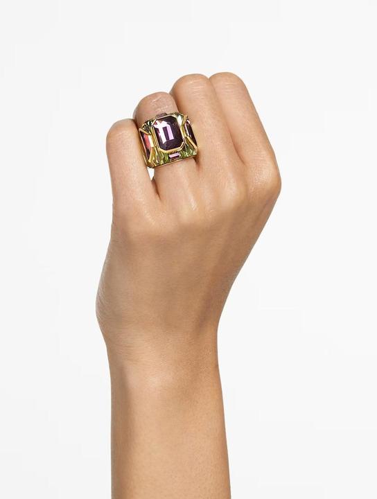 Produktbild Swarovski Chroma Cocktail Ring Grün Gold (52)