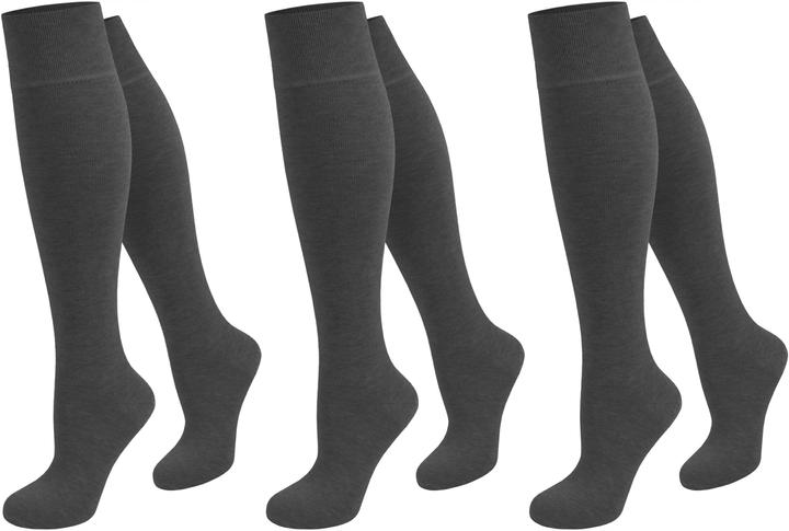 Normani 3 Paar Business-Kniestrümpfe aus Baumwolle