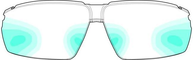 Actual product image Uvex Safety Half rim prescription safety glasses uvex i-3 add 1.0