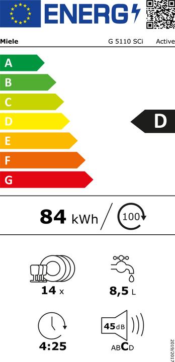 Energy Label Miele G 5110 SCi Active