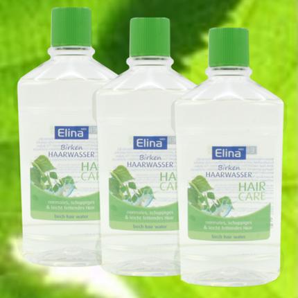 Elina Haarwasser 500ml Birken-Haarwasser (500 ml, Flüssiges Shampoo)