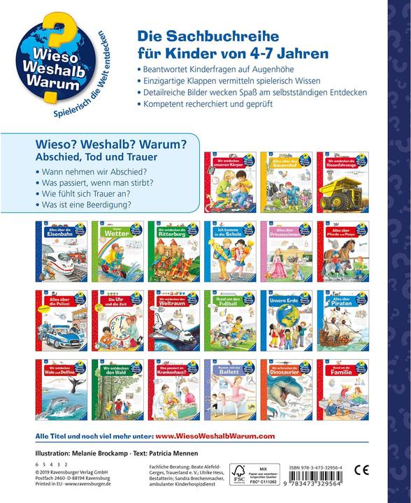 Actual product image Ravensburger Abschied, Tod und Trauer (German, Patricia Mennen, 2019)