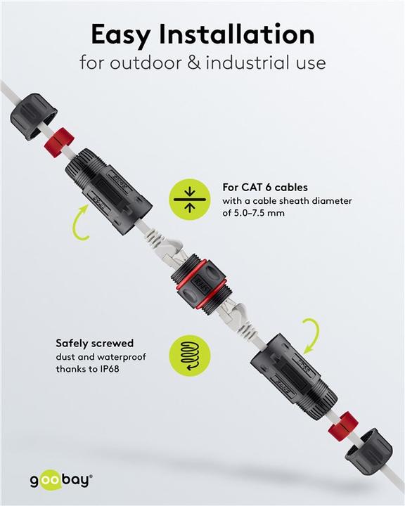 Actual product image Goobay Network cable (Network coupling)