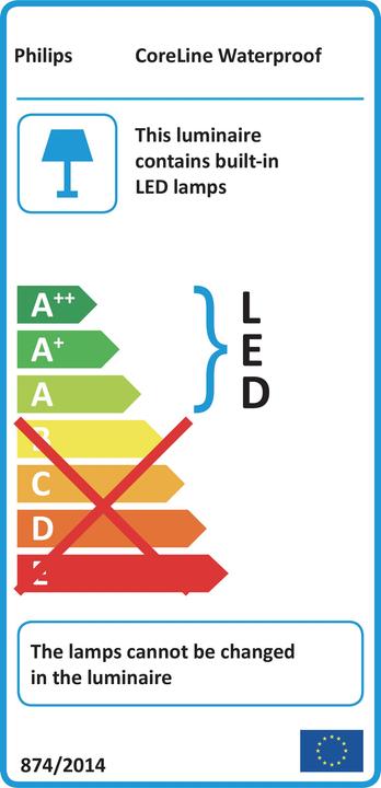 Label énergétique Philips Coreline Waterproof G2 LSC-LED module, 85420300 (3400 lm)
