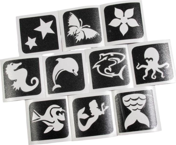 Actual product image Grimas Glitter Tattoo Set Aqua