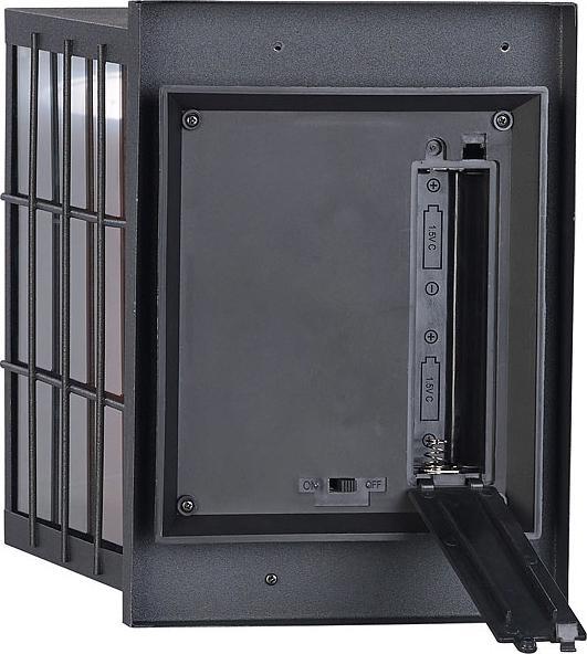 Actual product image Carlo Milano Electric decorative fireplace, USB & battery operation