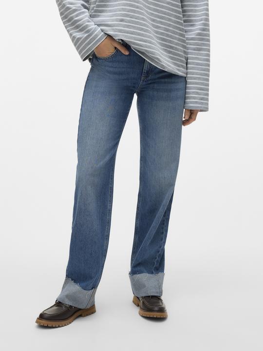 Actual product image Vero Moda VMALLISON Mid Rise Gerade geschnitten Jeans Straight-Fit (W27/L30)