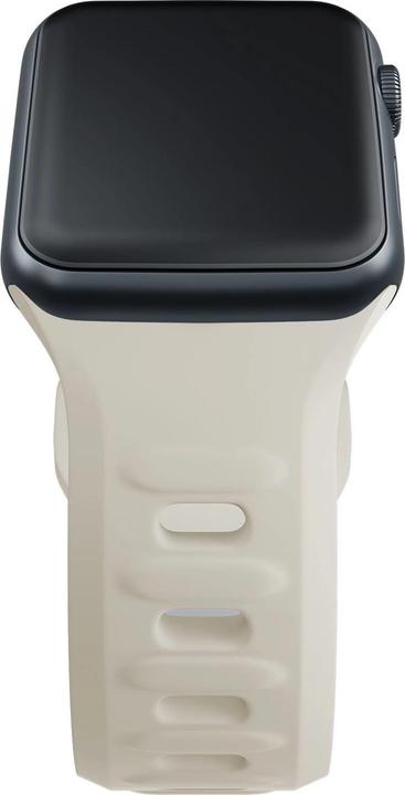 Actual product image 3MK Silicone Watch Strap beżowy/beige dla Apple Watch 38/40/41mm (Silicone, Stainless steel)