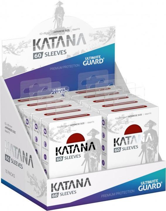 Image du produit Ultimate Guard Pochette pour cartes Katana Sleeves Taille japonaise Rouge 60