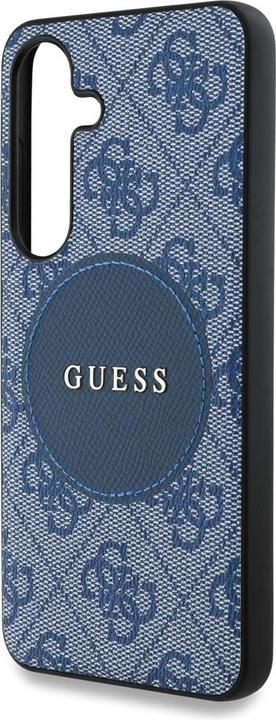 Produktbild Guess Etui 4G Round Patch Classic Logo MagSafe do Samsung Galaxy S25 Plus niebieski (Samsung Galaxy S25+)