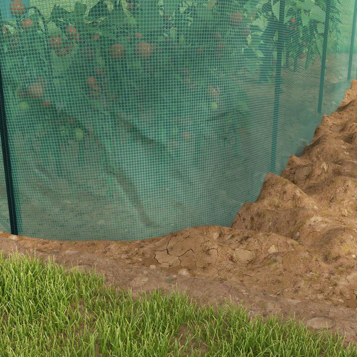 Actual product image Outsunny Plant protection net with frame and zip fastener