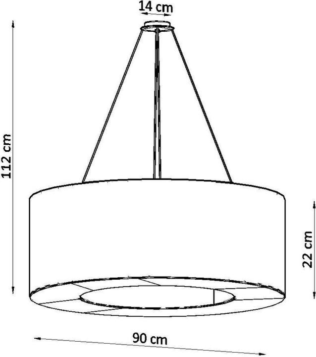 Actual product image Sollux Lighting Saturno XC (90 cm)