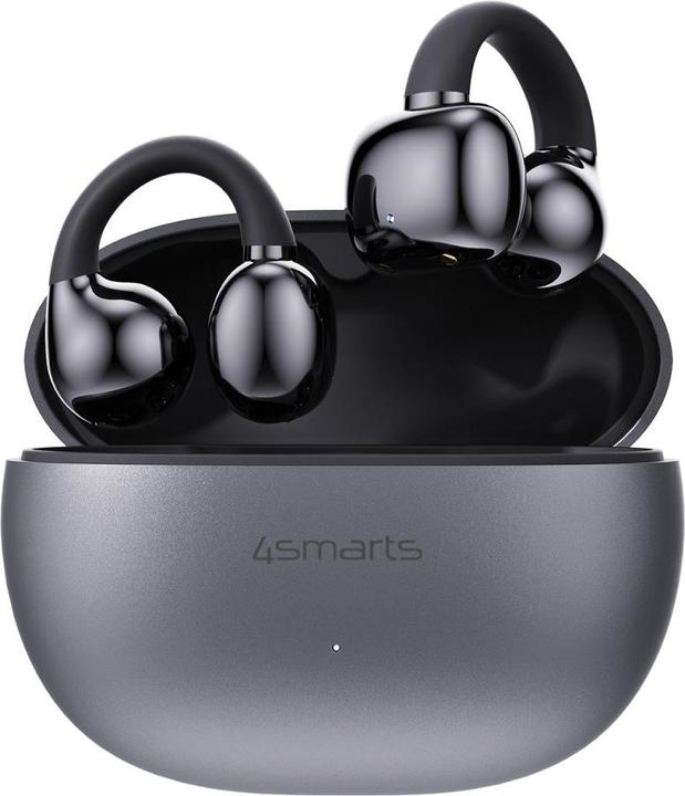 Actual product image 4smarts Open-Ear-Kopfhörer SkyBuds Clip Grau, Detailfarbe: Grau (NC, 28 h, Wireless)