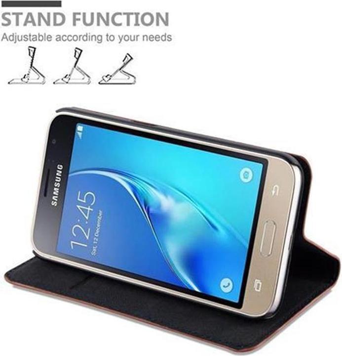 Actual product image Cadorabo Book Invisible Magnet Cover (Samsung Galaxy J1 (2016))